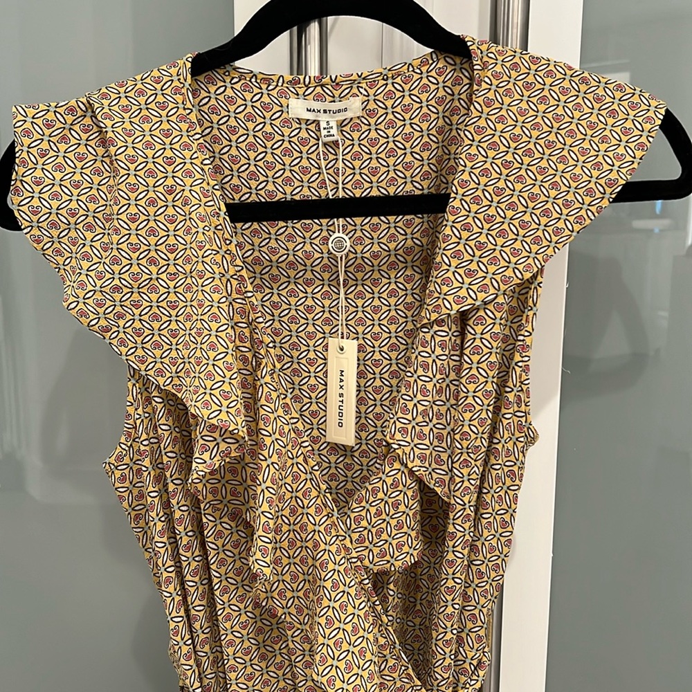 NWT Max Studio Hi-Low Wrap Dress. Size S.